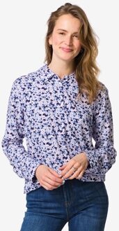 Hema Damesblouse Bobbie bloemen wit (wit) - XL