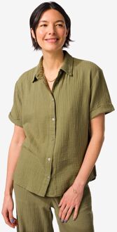 Hema Damesblouse Kai mousseline groen (groen)