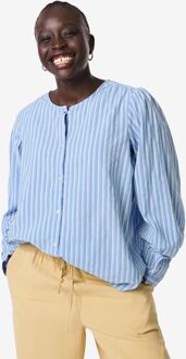 Hema Damesblouse Sally strepen blauw (blauw) - M
