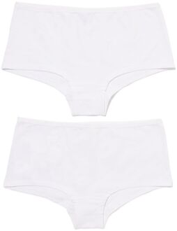 Hema Damesboxer katoen - 2 stuks wit (wit)