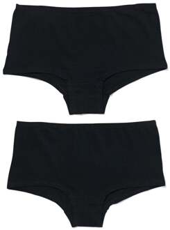Hema Damesboxer katoen - 2 stuks zwart (zwart)