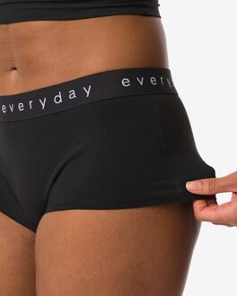 Hema Damesboxer katoen everyday tailleband zwart (zwart) - M
