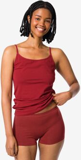 Hema Damesboxer naadloos micro donkerrood (donkerrood)