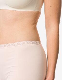 Hema Damesboxer naadloos micro met kant naturel (naturel)