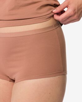 Hema Damesboxer perfect comfort katoen lichtbruin (lichtbruin)