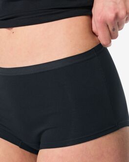 Hema Damesboxer perfect comfort katoen zwart (zwart) - M