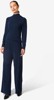 Hema Damesbroek Erin glitter blauw (blauw) - XL