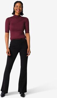 Hema Damesbroek flared glitter zwart (zwart) - L