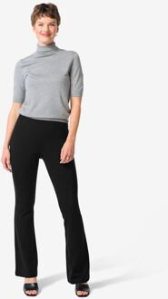 Hema Damesbroek flared zwart (zwart) - XL