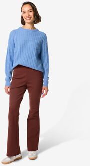 Hema Damesbroek Heat flared bruin (bruin) - XL