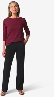 Hema Damesbroek Kacey met structuur zwart (zwart) - XL