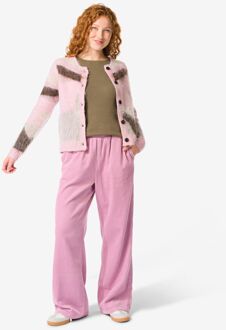 Hema Damesbroek Lena corduroy lichtpaars (lichtpaars) - XL