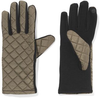 Hema Dameshandschoenen met touchscreen tip groen donkergroen (donkergroen) - L/XL