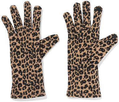 Hema Dameshandschoenen met touchscreen tip luipaard multi1 (multi1) - L/XL