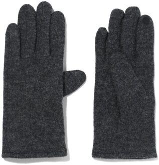 Hema Dameshandschoenen wol touchscreen zwart (zwart) - XL