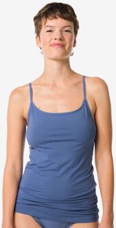 Hema Dameshemd katoen spaghettibandjes blauw (blauw)
