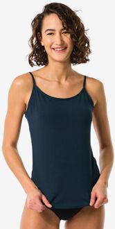 Hema Dameshemd katoen spaghettibandjes donkerblauw (donkerblauw) - XXL
