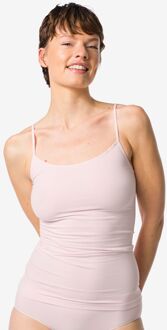 Hema Dameshemd naadloos micro spaghettibandjes lichtroze (lichtroze) - XL