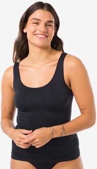 Hema Dameshemd naadloos micro zwart (zwart) - XL