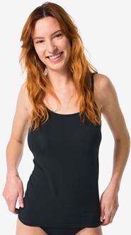 Hema Dameshemd spaghettibandjes perfect comfort katoen zwart (zwart) - L