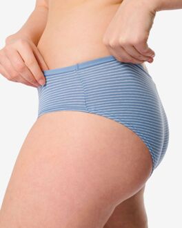 Hema Dameshipster katoen - 2 stuks blauw (blauw) - XL