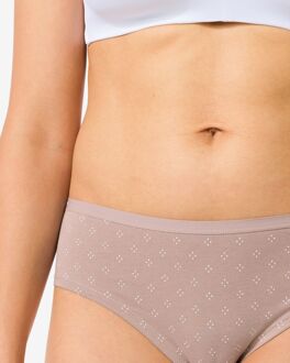 Hema Dameshipster katoen - 2 stuks lichtbruin (lichtbruin) - M