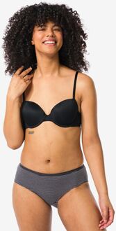 Hema Dameshipster katoen - 2 stuks zwart/wit (zwart/wit)