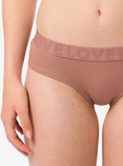 Hema Dameshipster katoen lichtbruin (lichtbruin) - XS