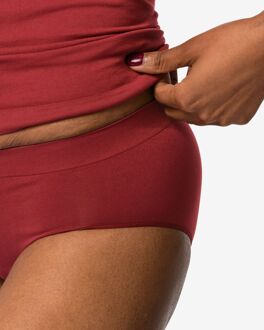 Hema Dameshipster naadloos micro donkerrood (donkerrood) - XL