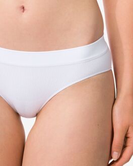 Hema Dameshipster naadloos rib wit (wit) - M