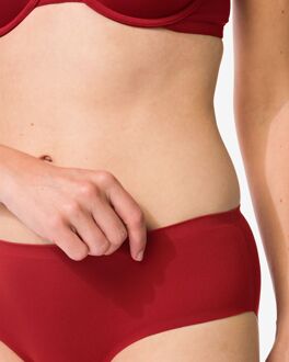 Hema Dameshipster second skin micro donkerrood (donkerrood) - L