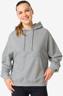 Hema Dameshoodie donkergrijs (donkergrijs) - XL