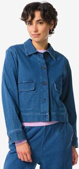 Hema Damesjack Eveline denim middenblauw (middenblauw) - L