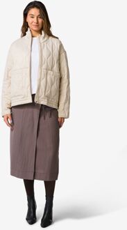 Hema Damesjas Jina gewatteerd gebroken wit (gebroken wit) - XL