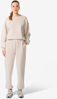 Hema Damesjoggingsbroek loose fit creme (creme) - XL