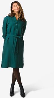 Hema Damesjurk Inez blousejurk donkergroen (donkergroen) - XL