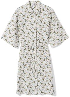 Hema Damesjurk Lynn regular fit mousseline wit (wit)