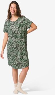 Hema Damesnachthemd Flair luipaard jersey groen (groen) - XL
