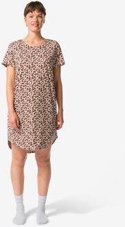 Hema Damesnachthemd micro beige (beige) - XL