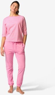 Hema Damespyjamabroek jersey roze (roze) - M