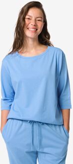 Hema Damespyjamatop jersey blauw (blauw) - M