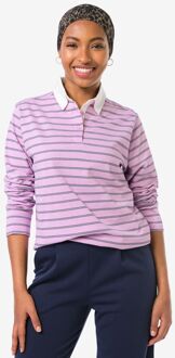 Hema Damesshirt Elif jersey strepen roze (roze) - L