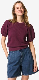 Hema Damesshort wide fit denim middenblauw (middenblauw) - 40