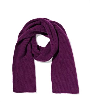 Hema Damessjaal 28x200cm donkerpaars (paars)