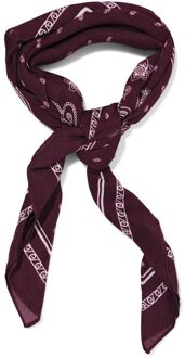 Hema Damessjaal 60x60cm viscose paisley rood