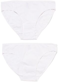 Hema Damesslip katoen - 2 stuks wit (wit)
