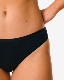 Hema Damesslip katoen - 2 stuks zwart (zwart) - XL