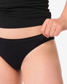 Hema Damesslip naadloos micro zwart (zwart) - XL