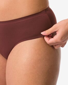 Hema Damesslip second skin micro donkerbruin (donkerbruin) - XL