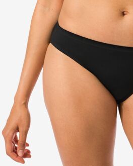 Hema Damesslip second skin micro zwart (zwart) - L